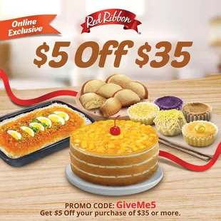 $ 5 off $ 35
