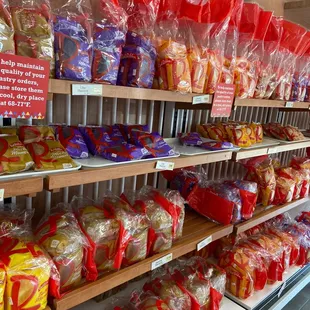 a variety of packaged goods