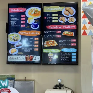 Menu as of May 14, 2022