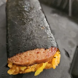 Red rice spam musubi