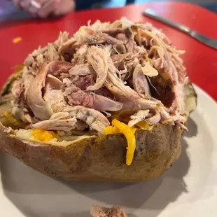 Smoked chicken spud