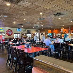 Inside dining area