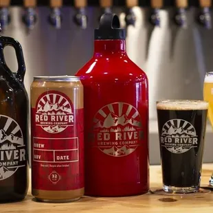 Pints of course, but we also have growlers and cans to go