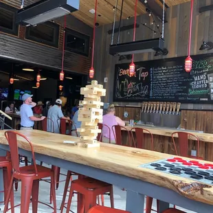 Outside patio and bar