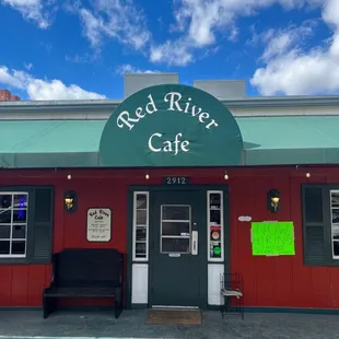 the front of the building