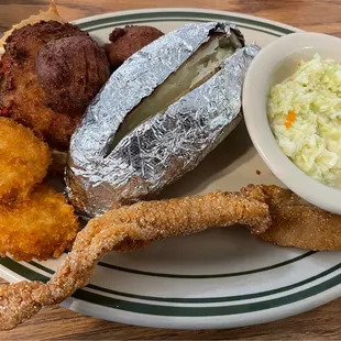 Fisherman's Catch; Shrimp, Catfish, &amp; Stuffed Crab!