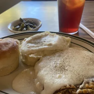 Lunch special. Chicken fried steak! Yum!