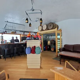 bar and seating