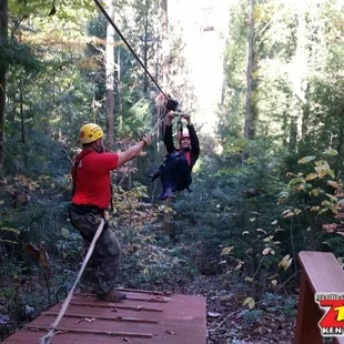 Susan, as she was coming in on one of the first zips.
