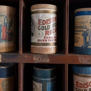 Phonograph cylinders  --wax cylindrical records