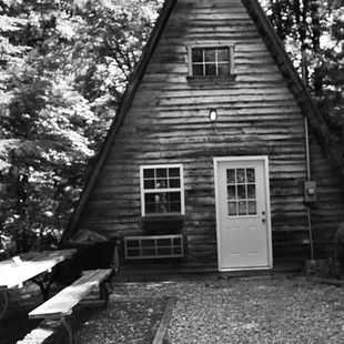 Cozy A-Frame - The Whip-Poor-Will.  For information about this cabin, as well as RRO's other cabin's  visit redriveroutdoors.com