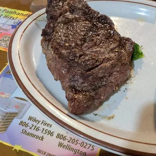 10 oz &quot;Cowgirl&quot; ribeye