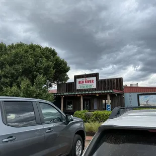 outside