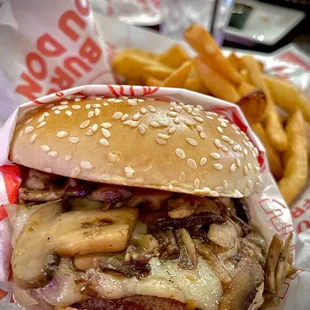 SAUTEED SHROOM burger