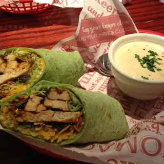 Whiskey River BBQ Chicken Wrap