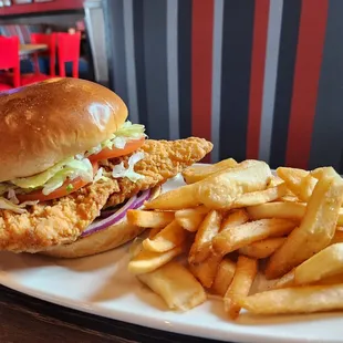 Crispy chicken sandwich