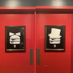 love the restroom doors, as always