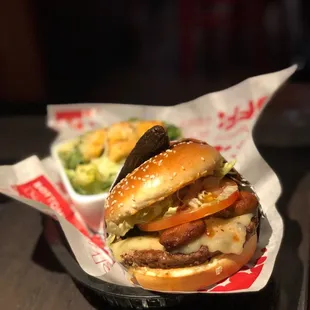 Burnin&apos;  love burger! The pepper is very spicy