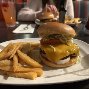 Red Robin gourmet burger and garlic fries