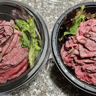 Regular on left and ....large on right...do those portions look correct??