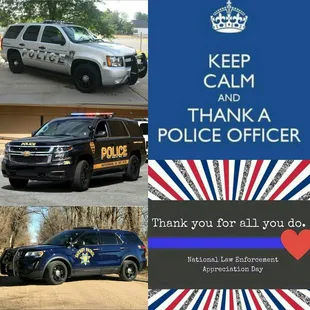 We Support Those Who Protect Us, Locally &amp; Nationwide. Thank You For Your Service!