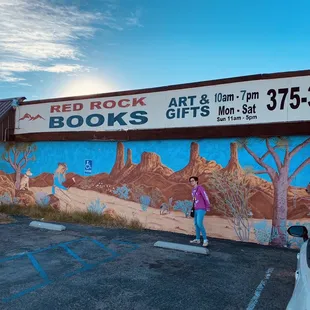 Parking lot mural