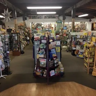 The store is a lot bigger than it looks from the outside.