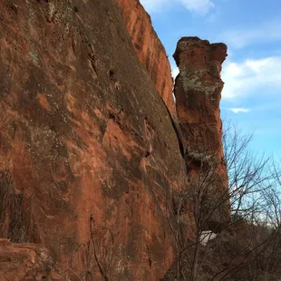 1/15/15 red rock canyon wall and rock formation resembling a native american woman and her papoose. so cool!