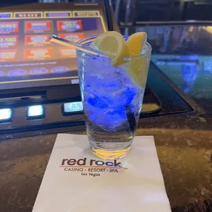 Tito's &amp; soda with a lemon! 10/14/2023