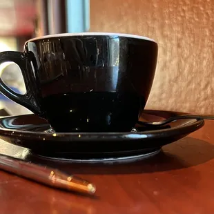 Perfect size cup for cappuccino, but heat the cup first!