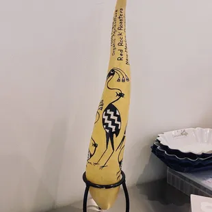 A trophy  a piece of art  honoring Red Rock Roasters