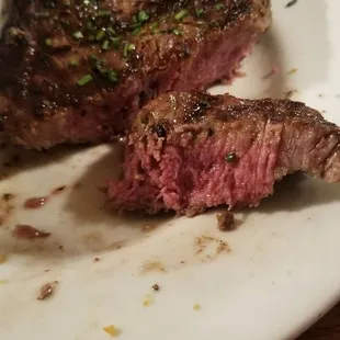Ribeye cooked medium, nice and juicy