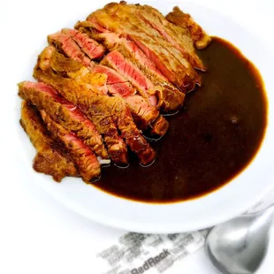 The RedRock-Angus rib eye Steak Curry&amp;Rice