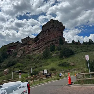 My view from the Parking lot as my family had to leave me behind- no handicap access!