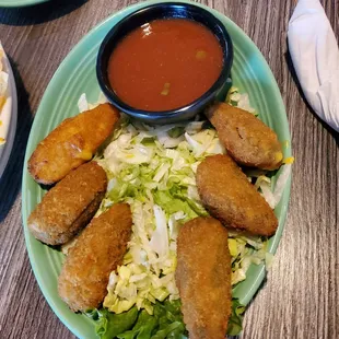 Jalapeno Poppers.. with salsa