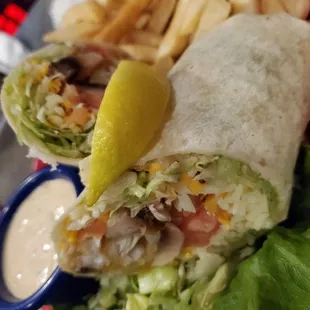 Ask and you shall receive. Was interested in a fish wrap,  Very accommodating