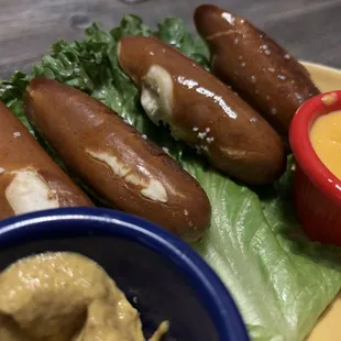 Happy hour pretzel bites