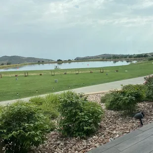 Outside golfball lake