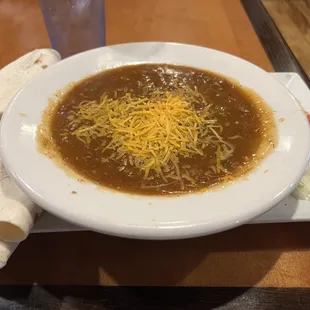 Bowl of green chili