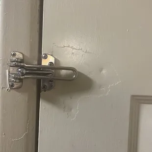 Looks like a forced entrance damage