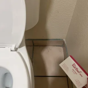 Dirty walls and floors