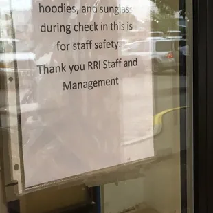 A sign greeting guest!