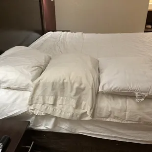 Bring your OWN LINENS and pillows...  awful.