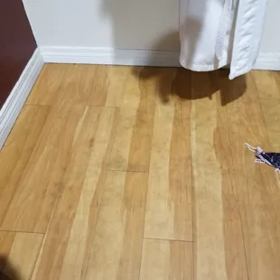 Filthy floor.