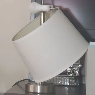 Busted lamp.