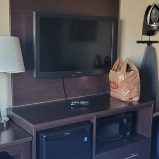 Fridge and microwave