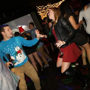 people dancing at a party