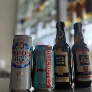 a selection of beers