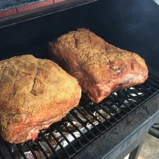 Smoked pulled pork hits the specials menu rotation on Fridays. Low and slow 14 hours.