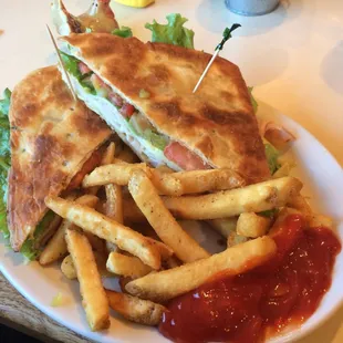 Fresh and NEW specials make the Rooster a place to dine at often. Smoked turkey and avocado on homemade flat bread.